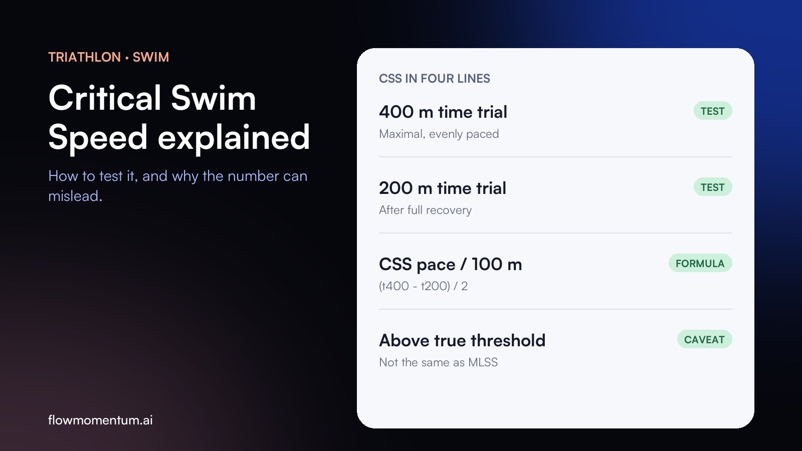 Critical Swim Speed Explained: How to Test It and Why the Number Can Mislead