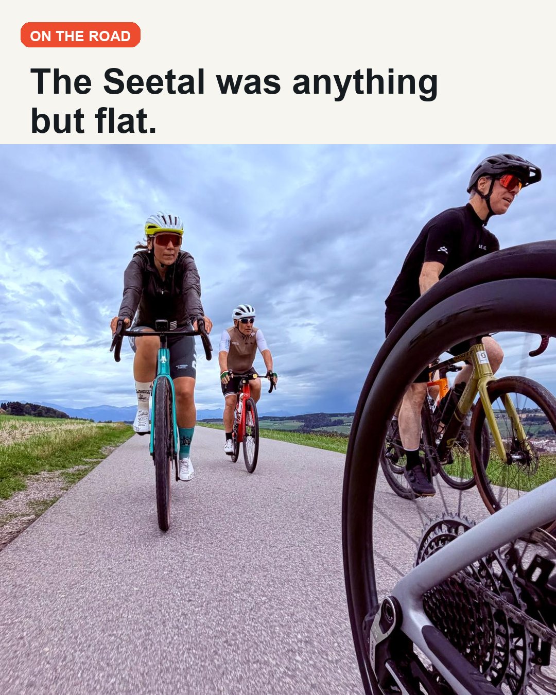 Riders climbing through the Seetal